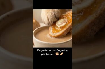 Dégustation de Baguette par Loulou🐶🥖 #chien #humour #french