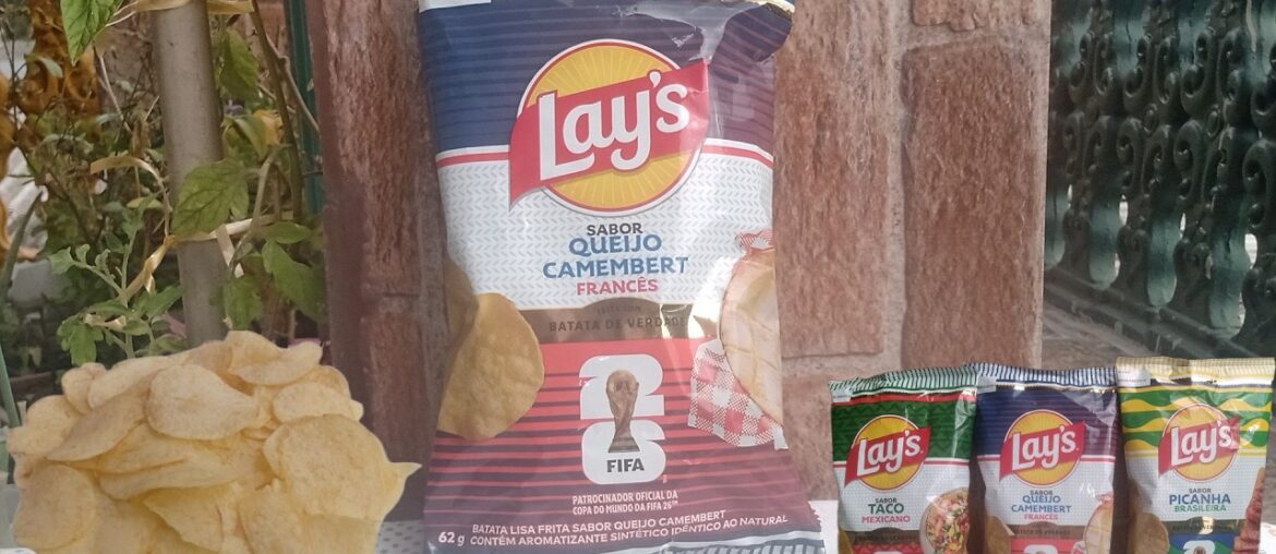 Edição Limitada LAY´S Sabor da Copa do Mundo FIFA 2026 Camembert Francês O Luxo do Sabor em Campo⚽🏆🌎