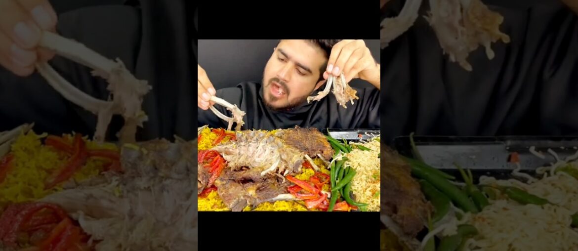 ASMR EATING SPICY 🔥🥵 MUTTON #mukbang #asmreating #youtubeshorts #eatingsounds #ytshorts