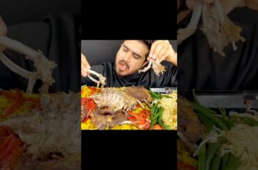 ASMR EATING SPICY 🔥🥵 MUTTON #mukbang #asmreating #youtubeshorts #eatingsounds #ytshorts