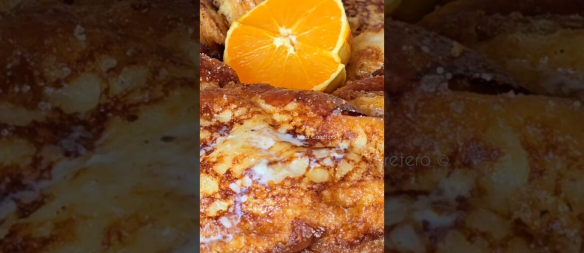 con 1 litro de Leche🍶, 3 Huevos🥚 y Pan🥖...prepara en 2 minutos TORRIJAS! de SEMANA SANTA⭐️