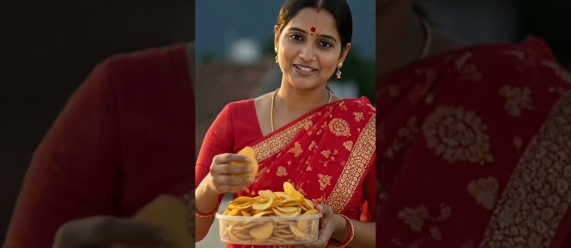 "Pehle ke log aloo store karke saal bhar ke chips banate the 😌 | Old Village Recipe" #aloo #shorts