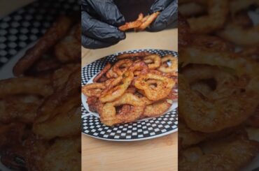 French Fries Ring! Potato Rings! #satisfying #food #cooking