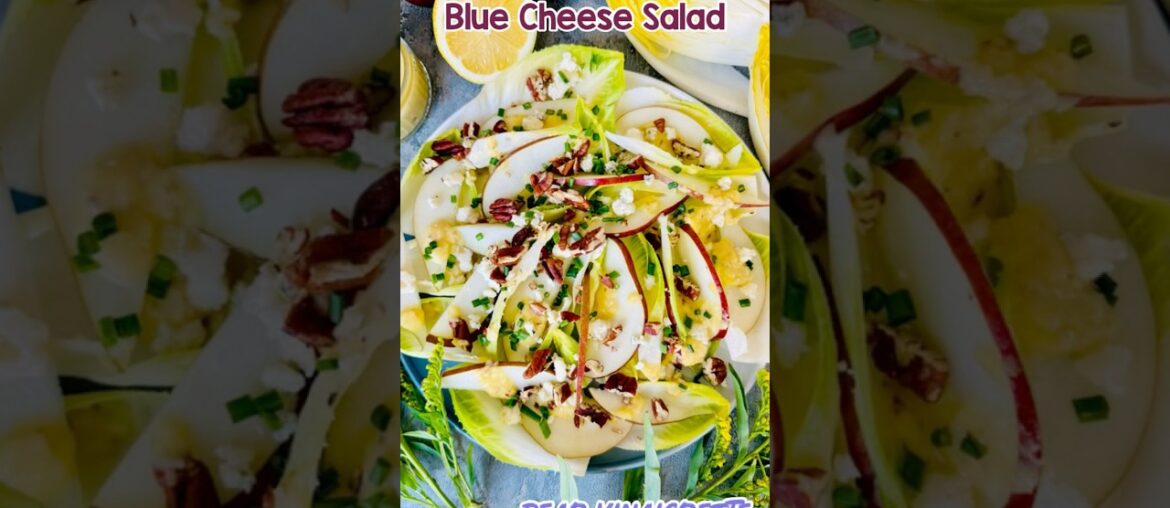 🇺🇸Endive and Blue Cheese Salad | Pear Vinaigrette🍐 🇫🇷Salade d’Endives | Vinaigrette à la poire✨ 🇺🇸Endive and Blue Cheese Salad | Pear Vinaigrette🍐 🇫🇷Salade d’Endives | Vinaigrette à la poire✨