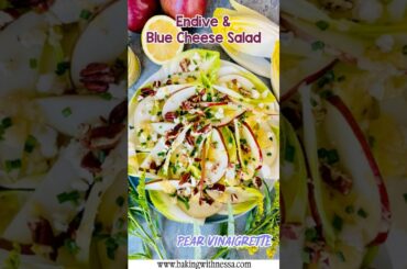 🇺🇸Endive and Blue Cheese Salad | Pear Vinaigrette🍐 🇫🇷Salade d’Endives | Vinaigrette à la poire✨