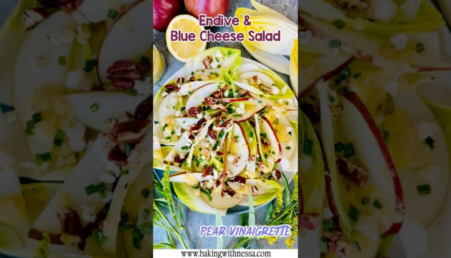 🇺🇸Endive and Blue Cheese Salad | Pear Vinaigrette🍐 🇫🇷Salade d’Endives | Vinaigrette à la poire✨