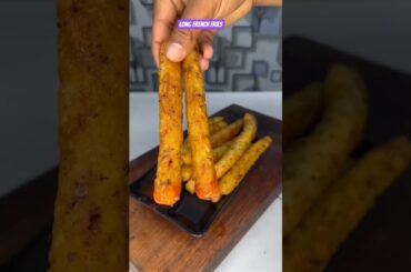 Homemade Longest French Fries  #shorts #recipe #asmr