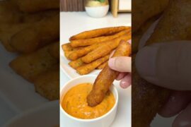 Super Crispy Potato Sticks 🍟 | Easy French Fries #Shorts”