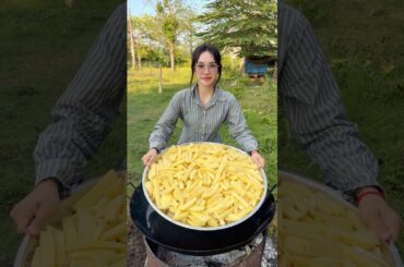 Cooking yummy French fry with sauce recipe