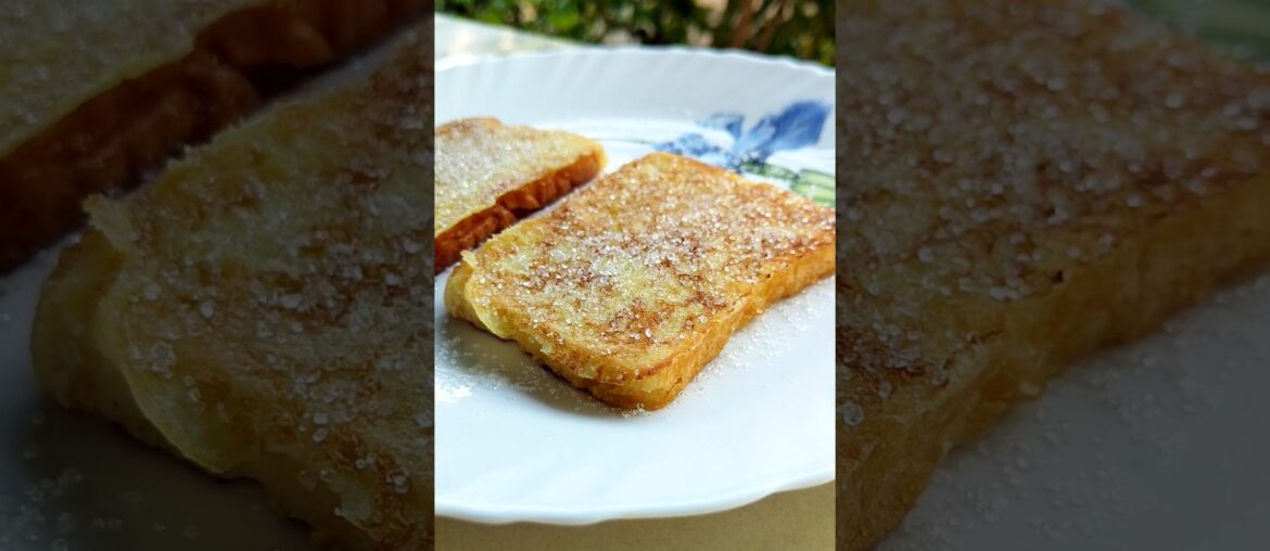 Easy french toast recipe 🍞✨ #eveningsnacks #breadrecipe