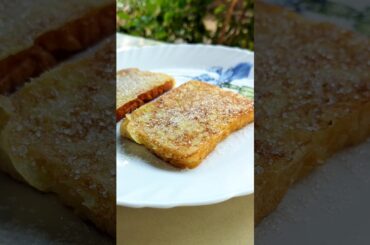 Easy french toast recipe 🍞✨ #eveningsnacks #breadrecipe