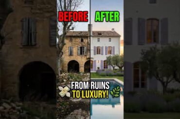 🌿 I Turned an ABANDONED FRENCH FARMHOUSE Into a $12,000,000 Luxury Provence Estate 💸 #shorts