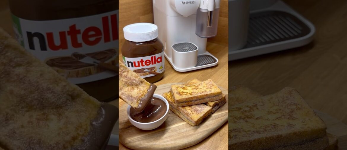 فرنش توست نوتيلا - Nutella French toast 🍞🍫