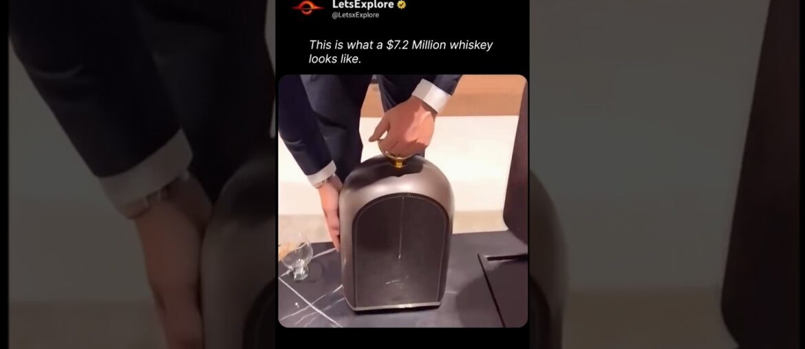 This is what a $7.2 Million Cognac looks like! 🥃✨ #luxury #whiskey #cognac #expensive #lifestyle