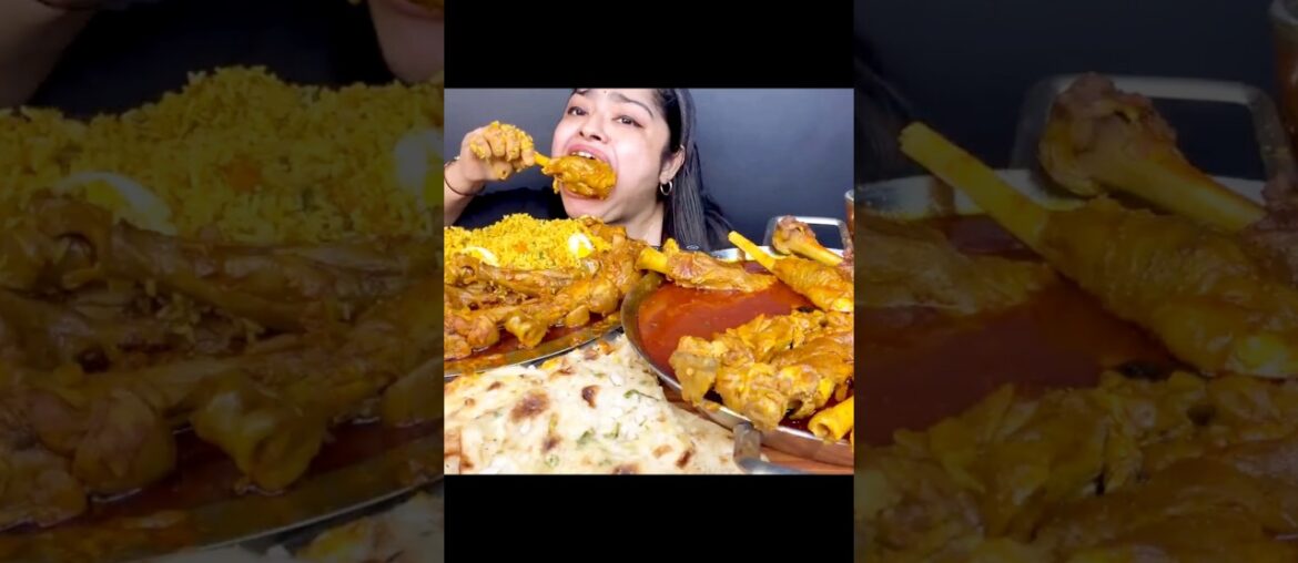 ASMR EATING SPICY 🔥🥵 CHICKEN LEG PIECE #mukbang #mukbanghorfun #youtubeshorts #asmreating