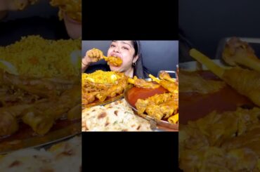 ASMR EATING SPICY 🔥🥵 CHICKEN LEG PIECE #mukbang #mukbanghorfun #youtubeshorts #asmreating