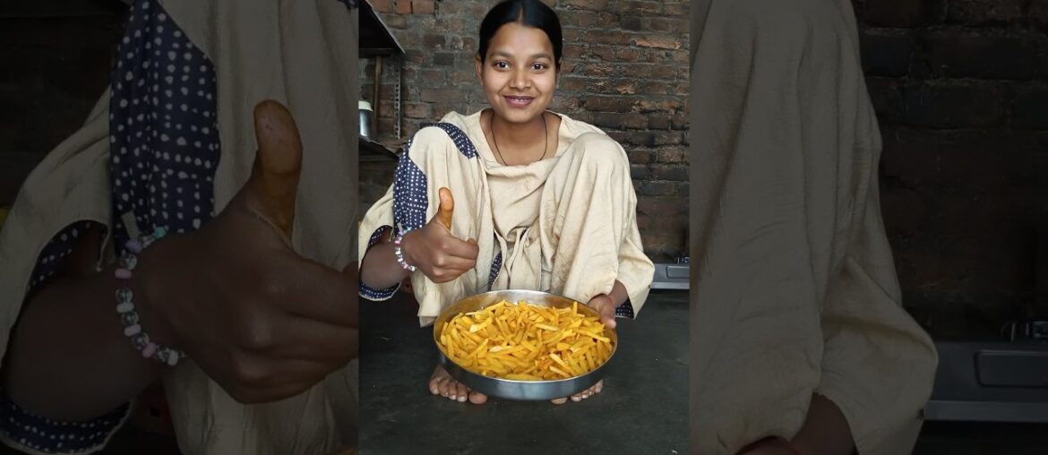 aaj ghar per hi Banaya french fries 🍟😁 #dailyvlog #shorts #minivlog #shortsfeed #food #ytshorts