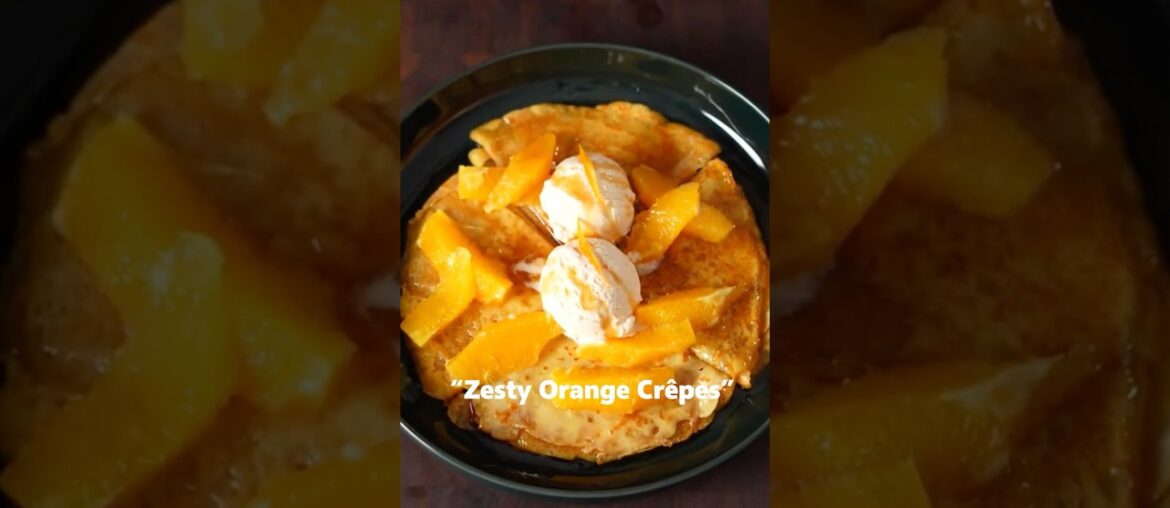 Orange Crêpes with Caramel Glaze #recipe #dessert #easyrecipe Orange Crêpes with Caramel Glaze #recipe #dessert #easyrecipe