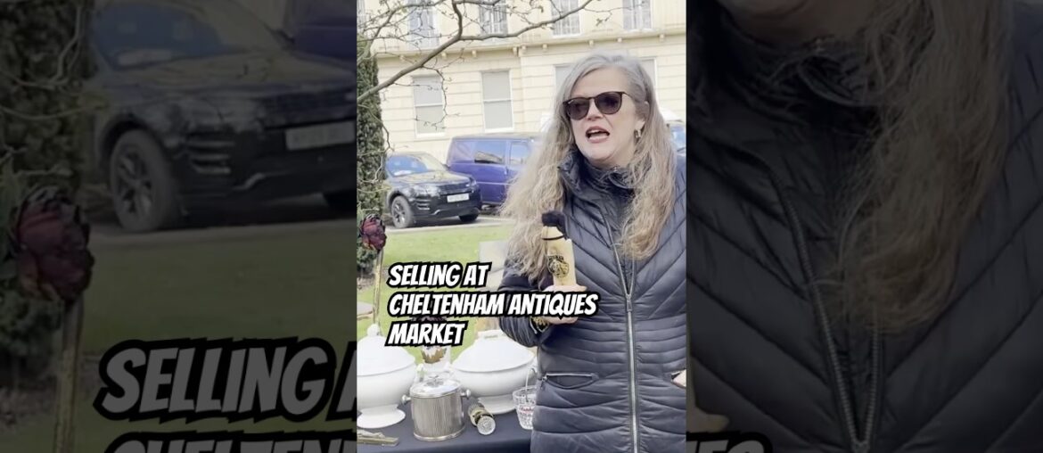 Selling French Flea Market finds at Cheltenham Antiques Market