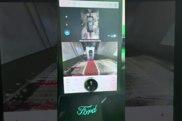 Going To The Car Wash In my electric car #mustangmache #carwash #clean #bubbles