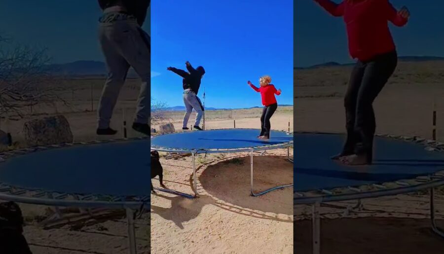 #trampoline #trickshots #flips #jump #siblings