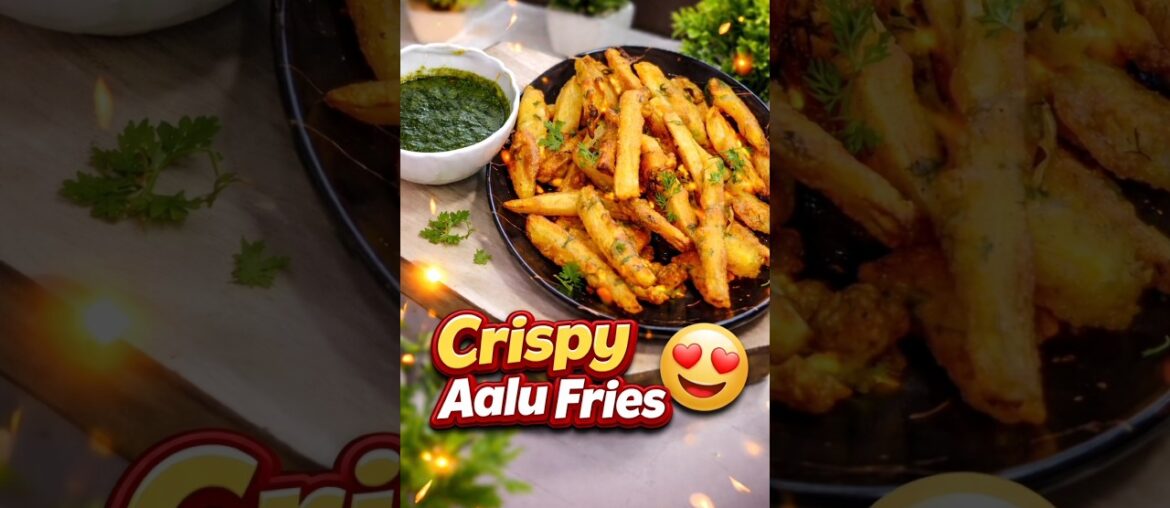 Crispy Aalu Fries 😍 | Perfect Street Style French Fries at Home 🍟 #shorts #viral #fries #crispy