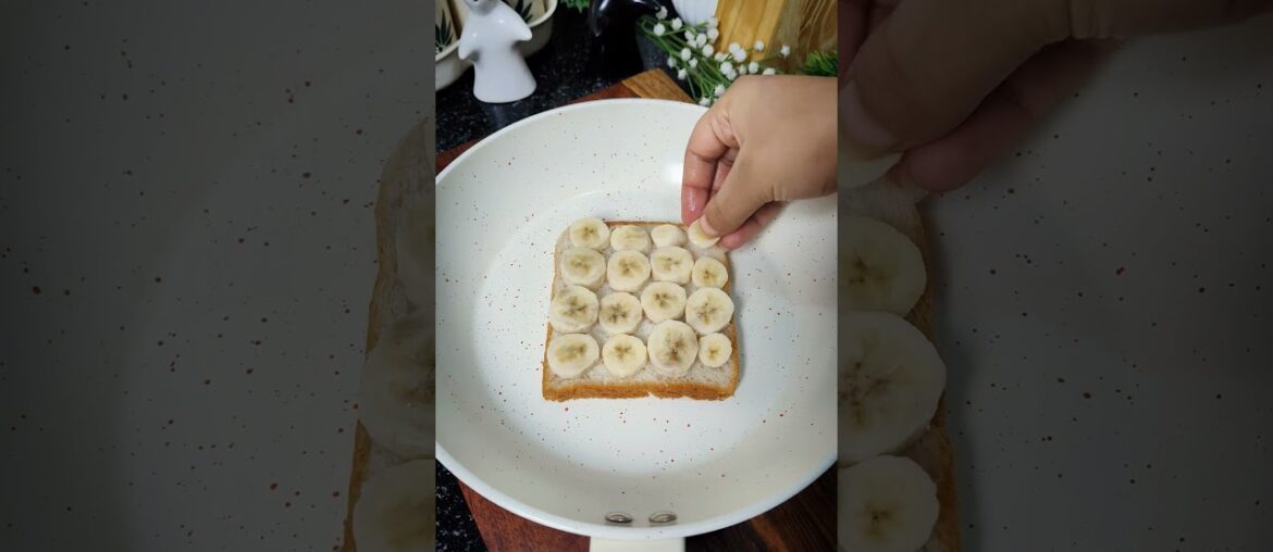 Viral Banana French Toast Recipe🍌🍞|5 mins breakfast recipes#shorts #viral #5minrecipe #healthy #yt