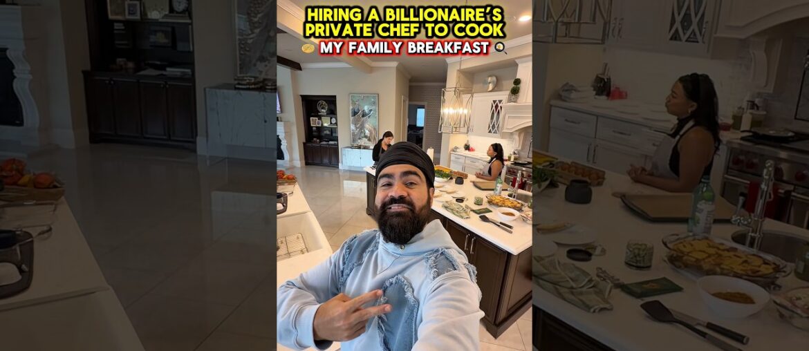 I Hired a Billionaire’s Private Chef to Cook My Family Breakfast