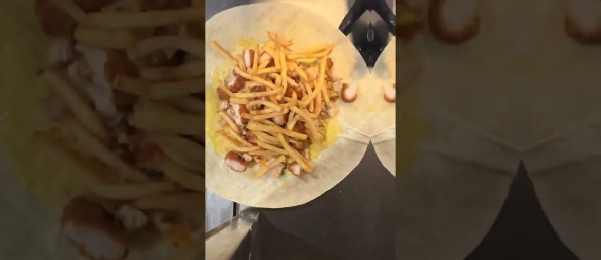 French Tacos Viande Escalope & Tenders & Frites & Sauce Gruyère  #BR3 #Tacos #Foodie #Foodlover