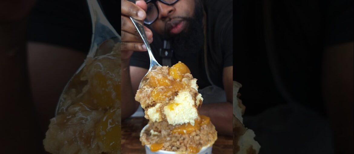 Cinnamon Toast Crunch Peach Cobbler Cheesecake #shorts