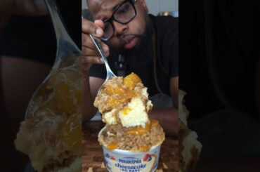 Cinnamon Toast Crunch Peach Cobbler Cheesecake #shorts