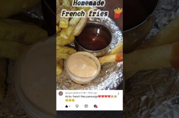 Crispy French Fries Recipe at Home 🍟 | Perfect McDonald's Style Fries #shorts #potato