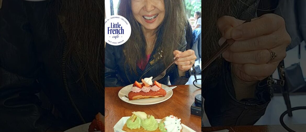 Eclairs? Macarons Can't decide Little French Cafe #auckland #frenchfood auckland New zealand #foodie