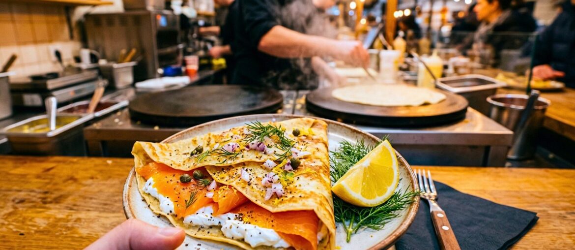 Ultimate Crepe Station Pov: Luscious Salmon Unveiled! 🍣✨