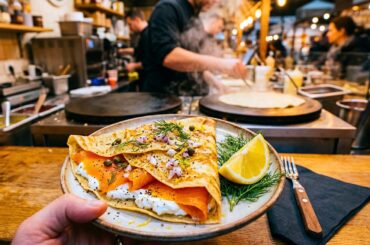 Ultimate Crepe Station Pov: Luscious Salmon Unveiled! 🍣✨