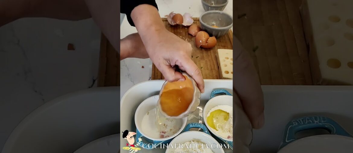 Receta de Huevos en cocotte, los huevos al plato franceses