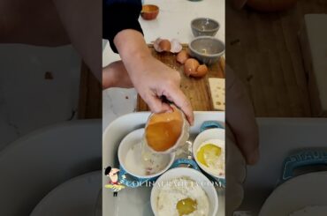 Receta de Huevos en cocotte, los huevos al plato franceses