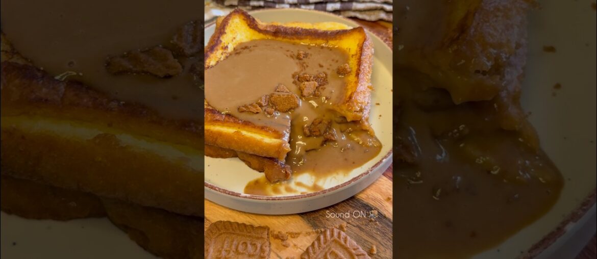 Biscoff French lava toast | #asmr #fyp #recipe #frenchtoast