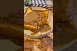 Biscoff French lava toast | #asmr #fyp #recipe #frenchtoast
