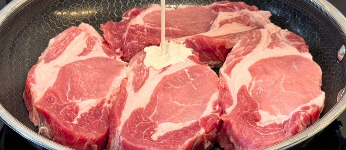 🇫🇷  A French Chef taught me how to cook pork loin chops ‼️ Pork loin in a creamy sauce ❗️