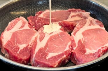 🇫🇷  A French Chef taught me how to cook pork loin chops ‼️ Pork loin in a creamy sauce ❗️