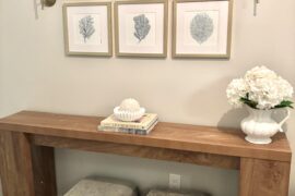 stuck on what to add to left side of entryway table - help!