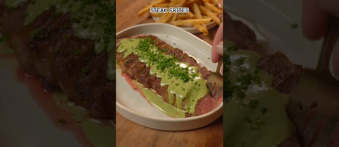 STEAK FRITES #americanbreakfast #recipe #steakfrites
