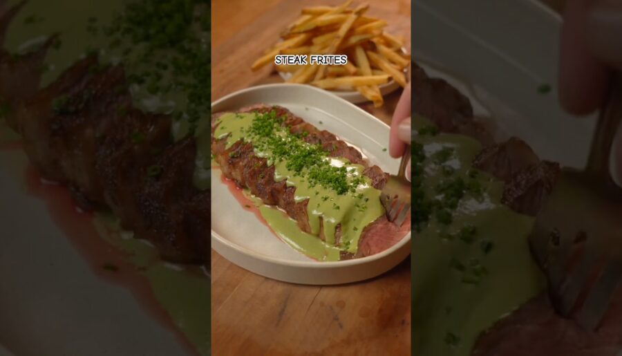 STEAK FRITES #americanbreakfast #recipe #steakfrites