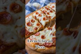 Bread Pizza classic French bread pizza recipe easy recipe easy snacks to make at home#recipe#shorts
