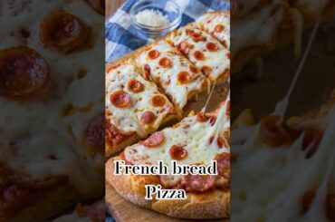 Bread Pizza classic French bread pizza recipe easy recipe easy snacks to make at home#recipe#shorts