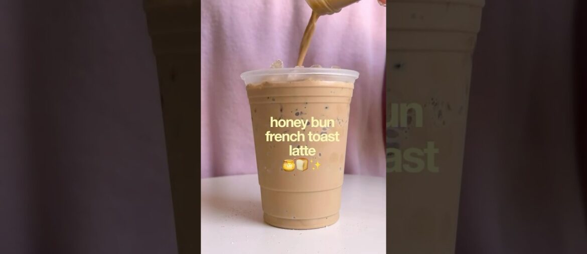 honey bun french toast latte recipe🍯