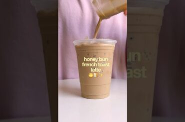 honey bun french toast latte recipe🍯