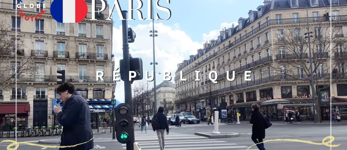 Paris 11th arrondissement Spring Walk 4K 🇫🇷 Canal Saint-Martin ➜ République