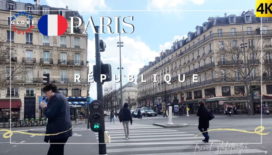 Paris 11th arrondissement Spring Walk 4K 🇫🇷 Canal Saint-Martin ➜ République